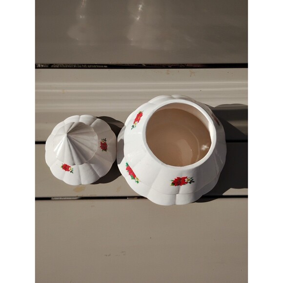 Vintage Byron Molds White Christmas Tree Candy Jar - Picture 2 of 4